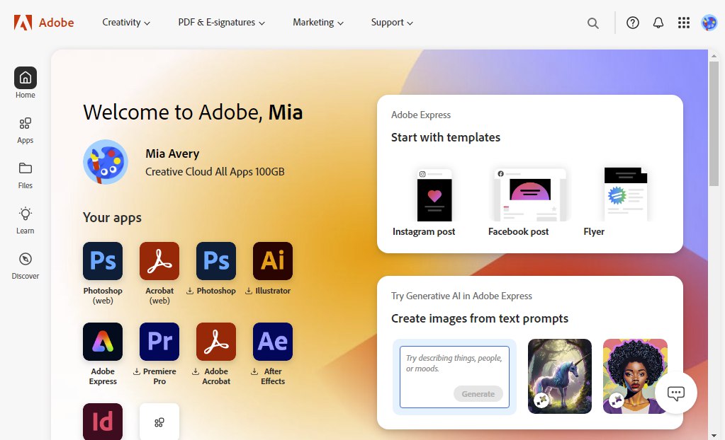 Adobe Creative Cloud (Toutes applications)