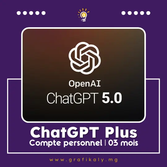 ChatGPT Plus 03 mois | (nouveau compte uniquement)