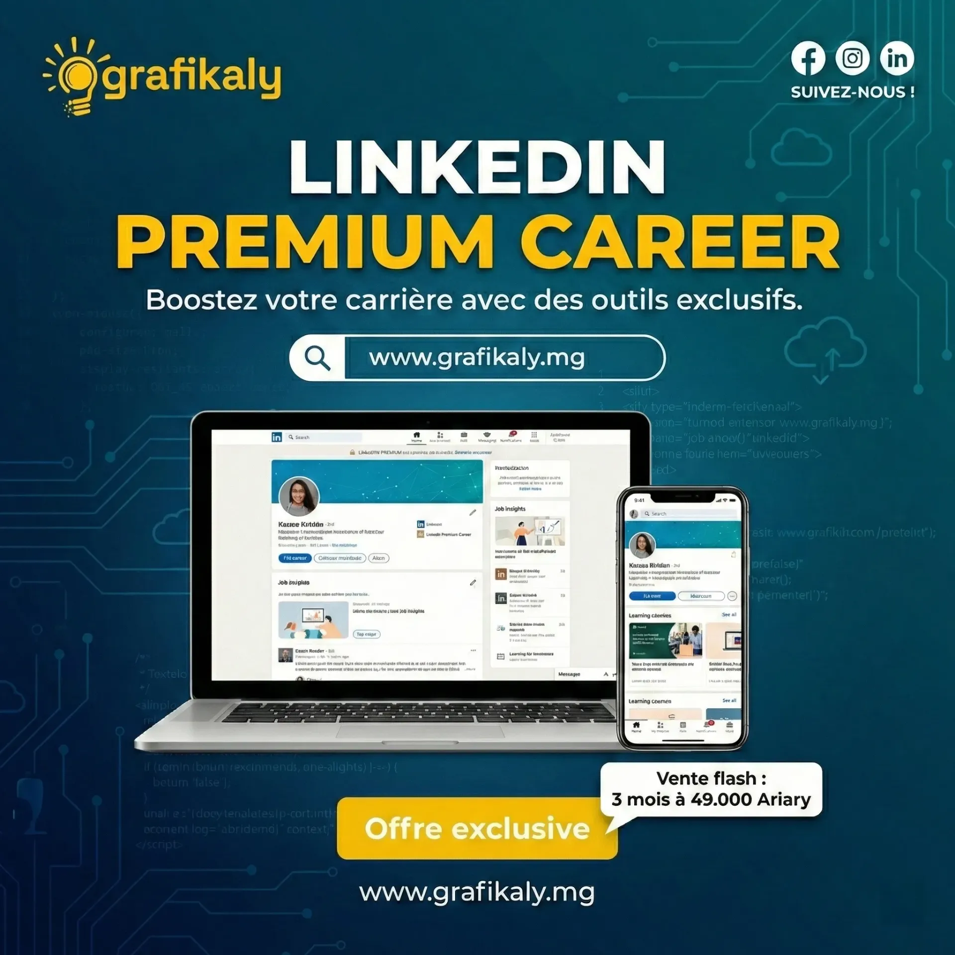 FLASH - LINKEDIN PREMIUM CAREER 03 MOIS