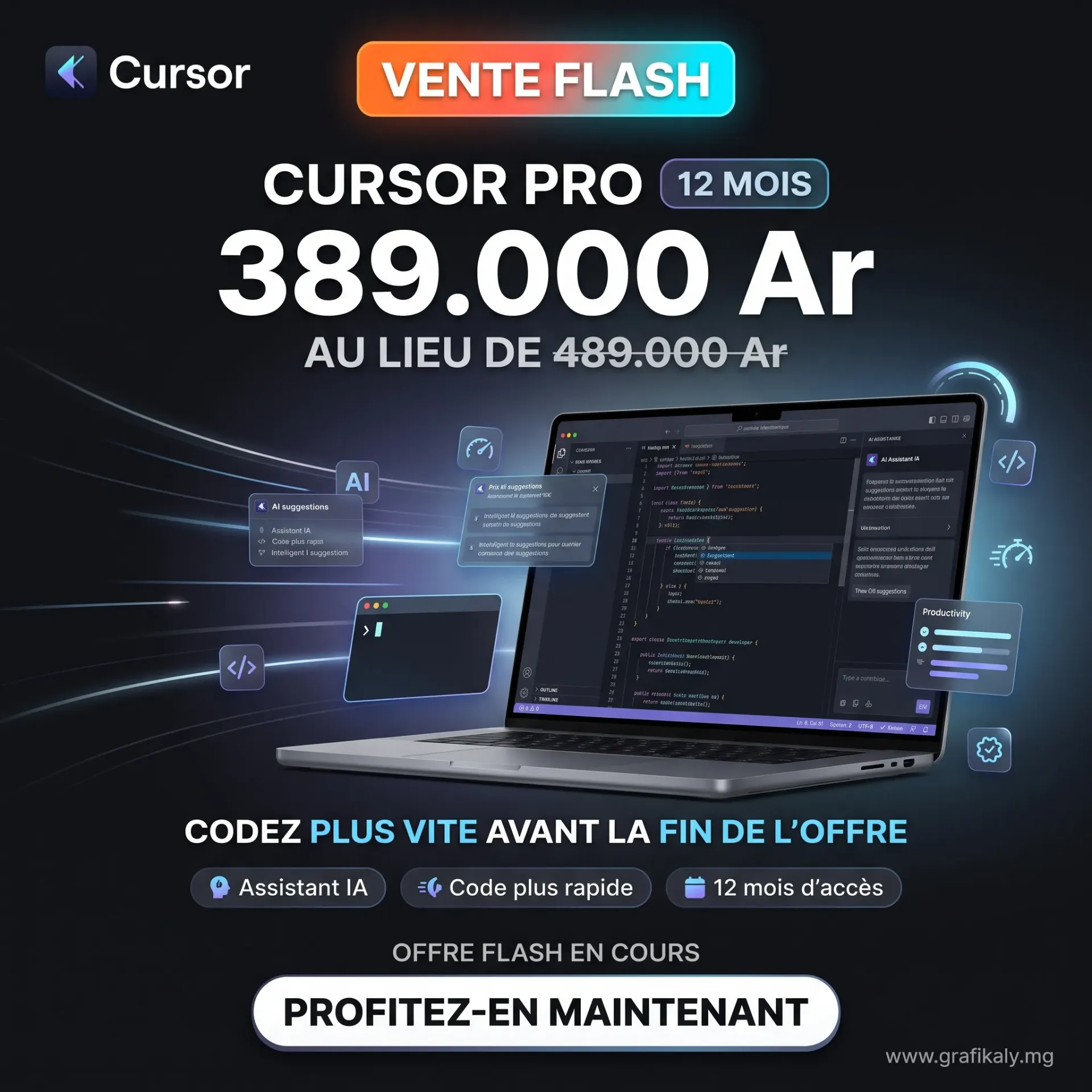 CURSOR PRO |12 MOIS - Compte perso