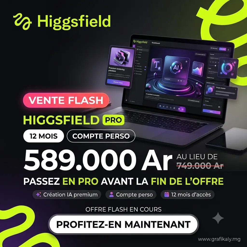HIGGSFIELD PRO 12 MOIS | ⚡Offre Flash⚡