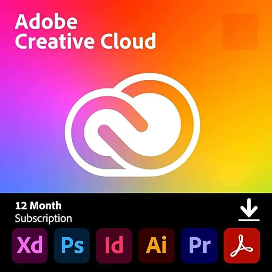 Adobe Creative Cloud (Toutes applications) | 12 mois