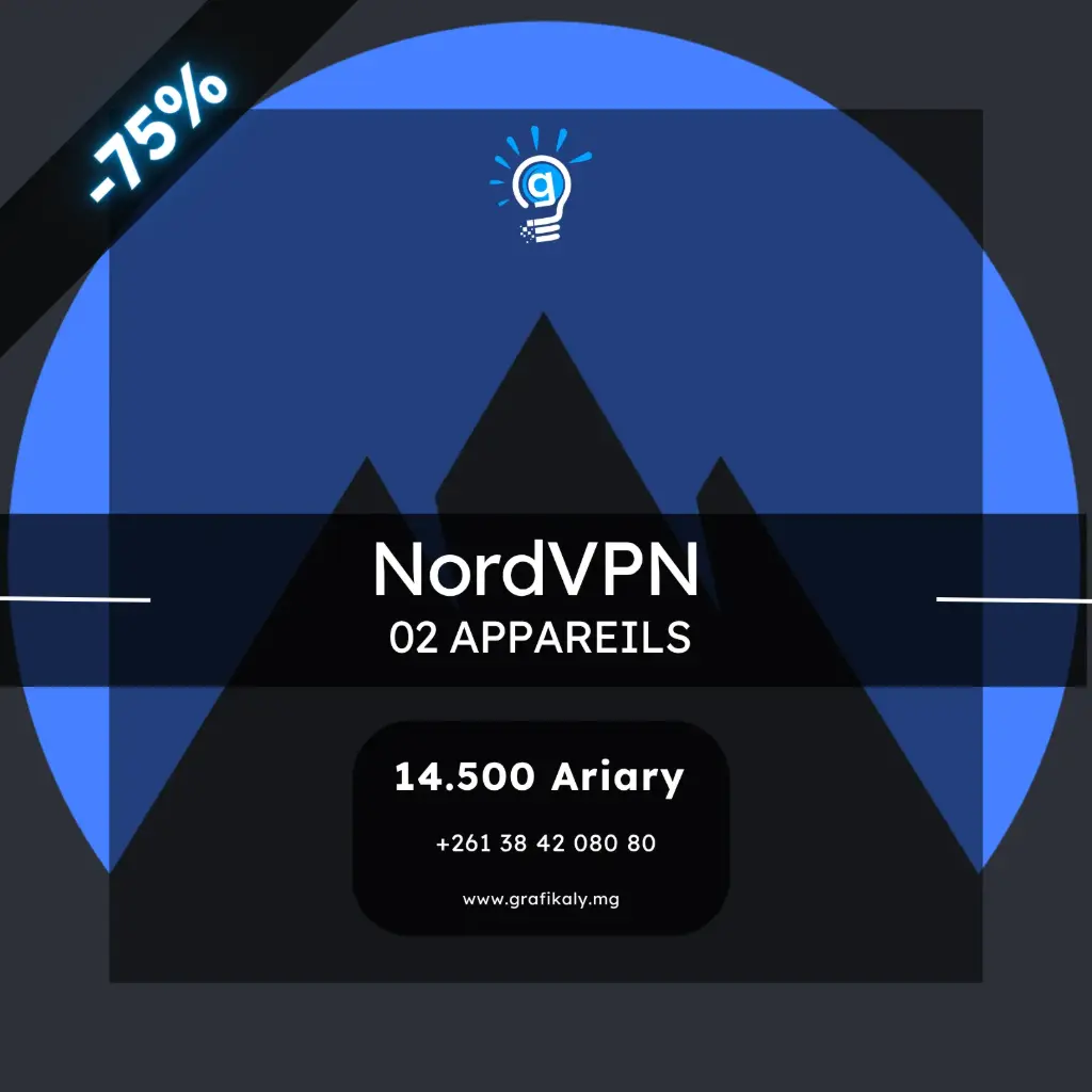 Nord VPN - 02 appareils (01 mois)
